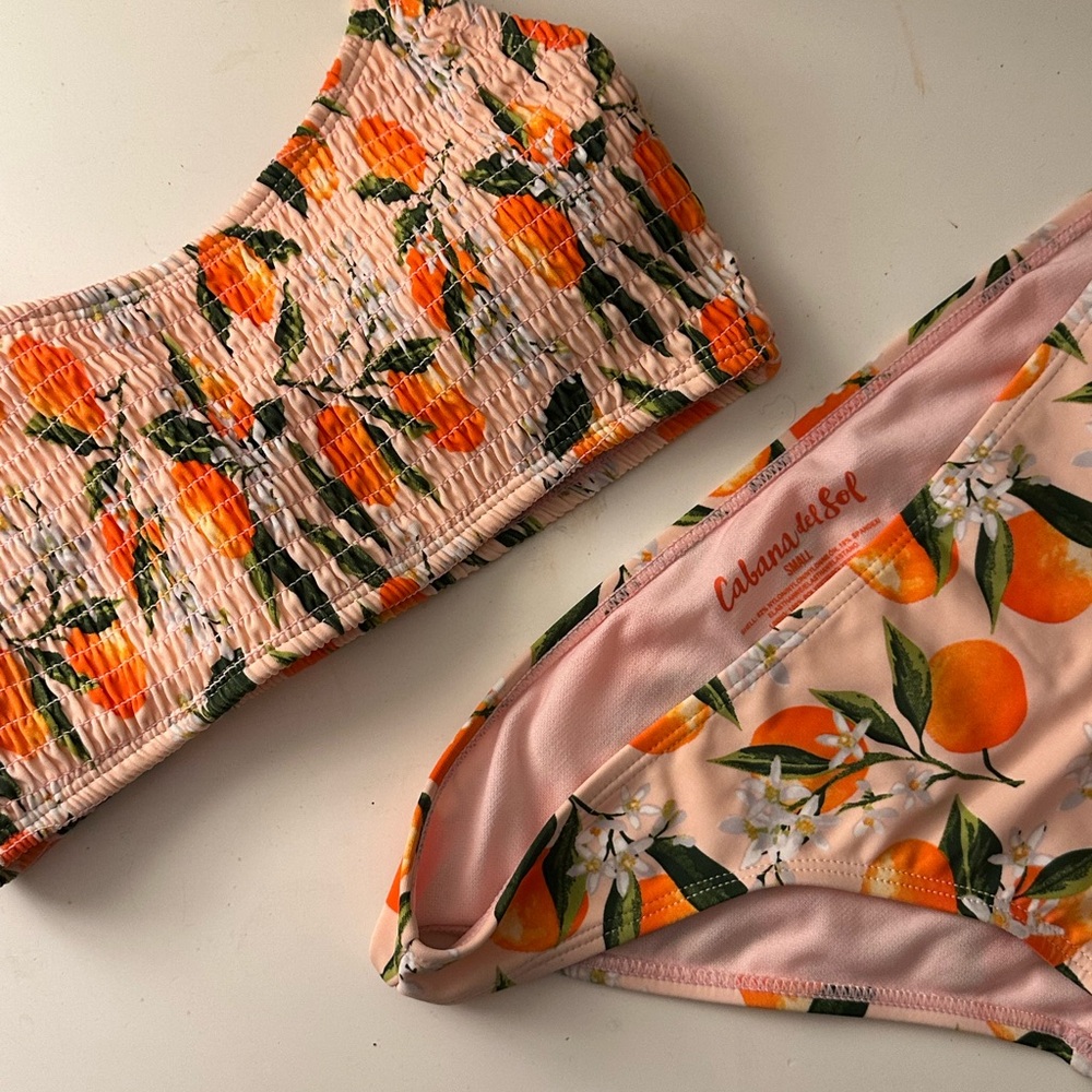 Pink and Orange Bikini